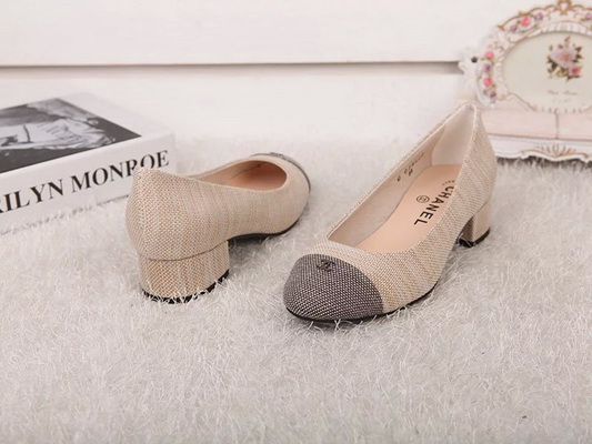 CHANEL Shallow mouth Block heel Shoes Women--054